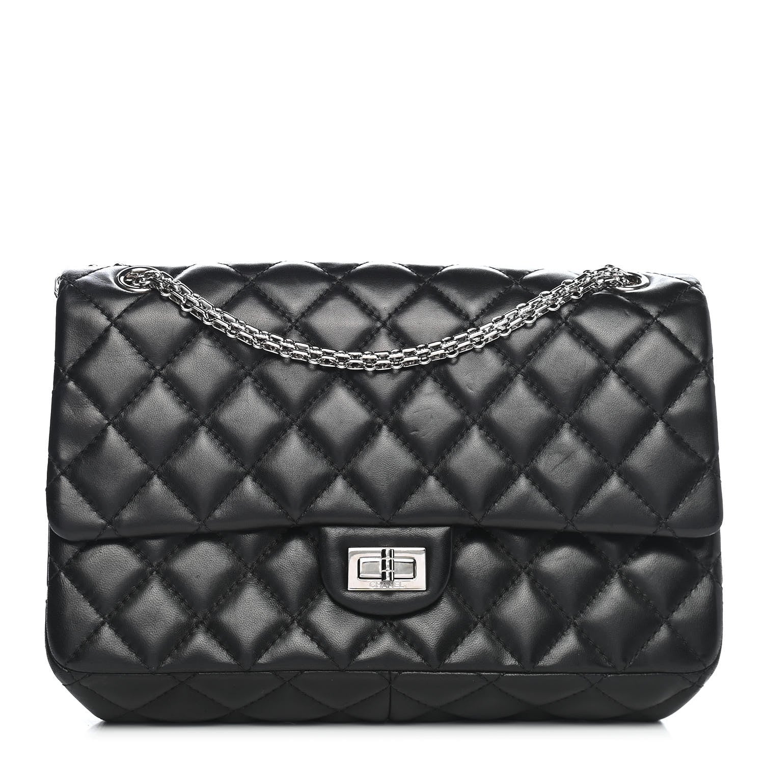 Chanel Lambskin Quilted 2.55 Reissue 226 Flap Black 1 of 10