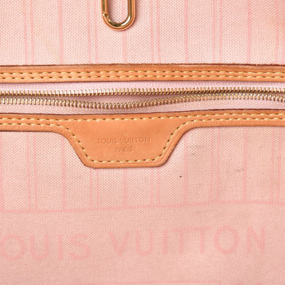 Louis Vuitton Damier Azur Neo Neverfull MM Rose Ballerine 6 of 13