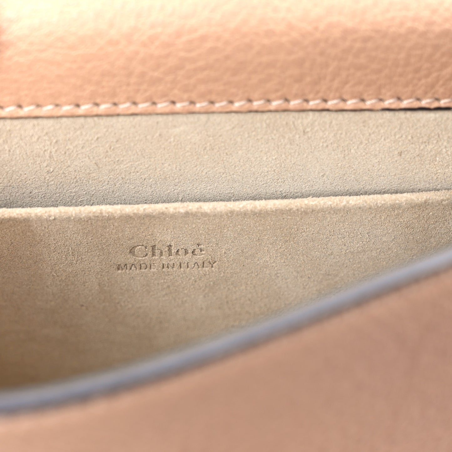 Calfskin Suede Nile Bracelet Bag Biscotti Beige