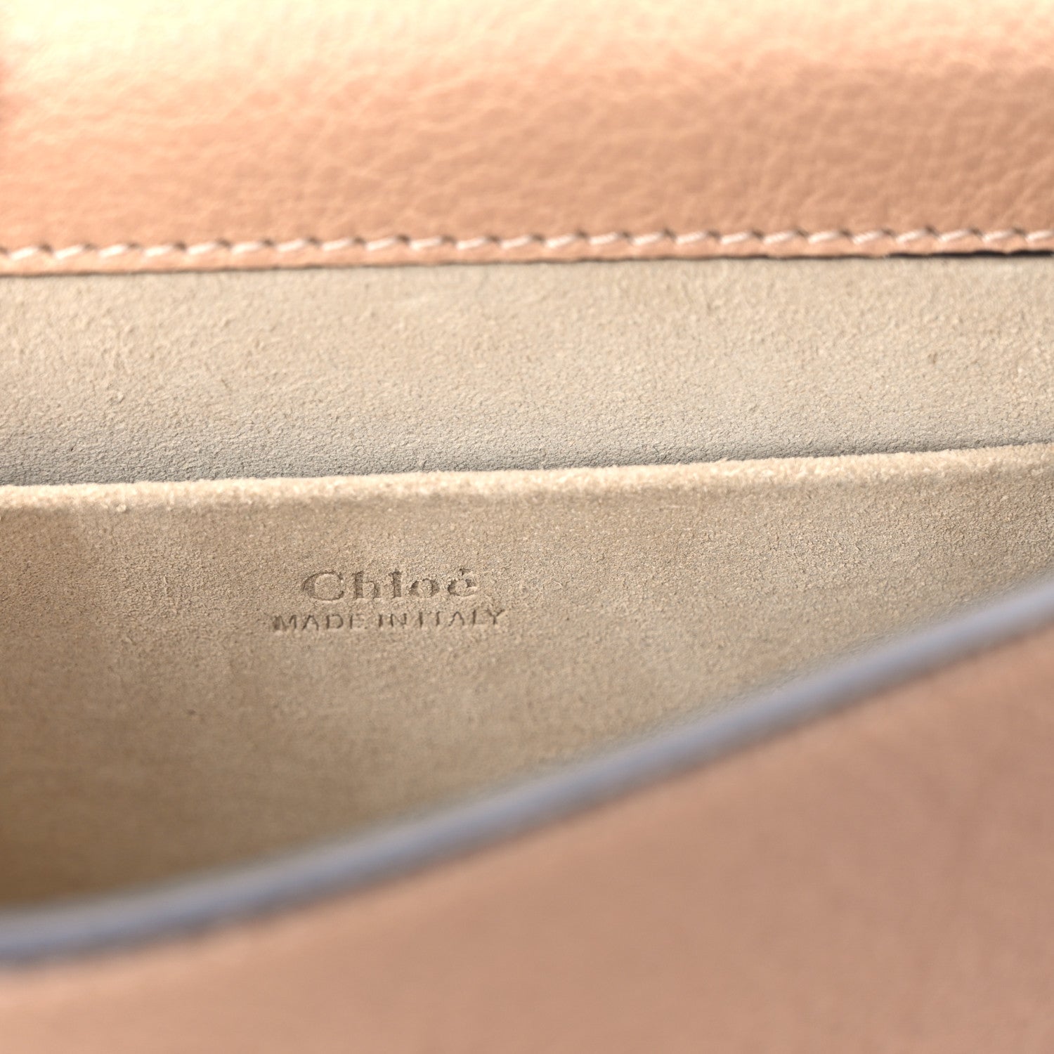 Chloe Calfskin Suede Nile Bracelet Bag Biscotti Beige 6 of 9