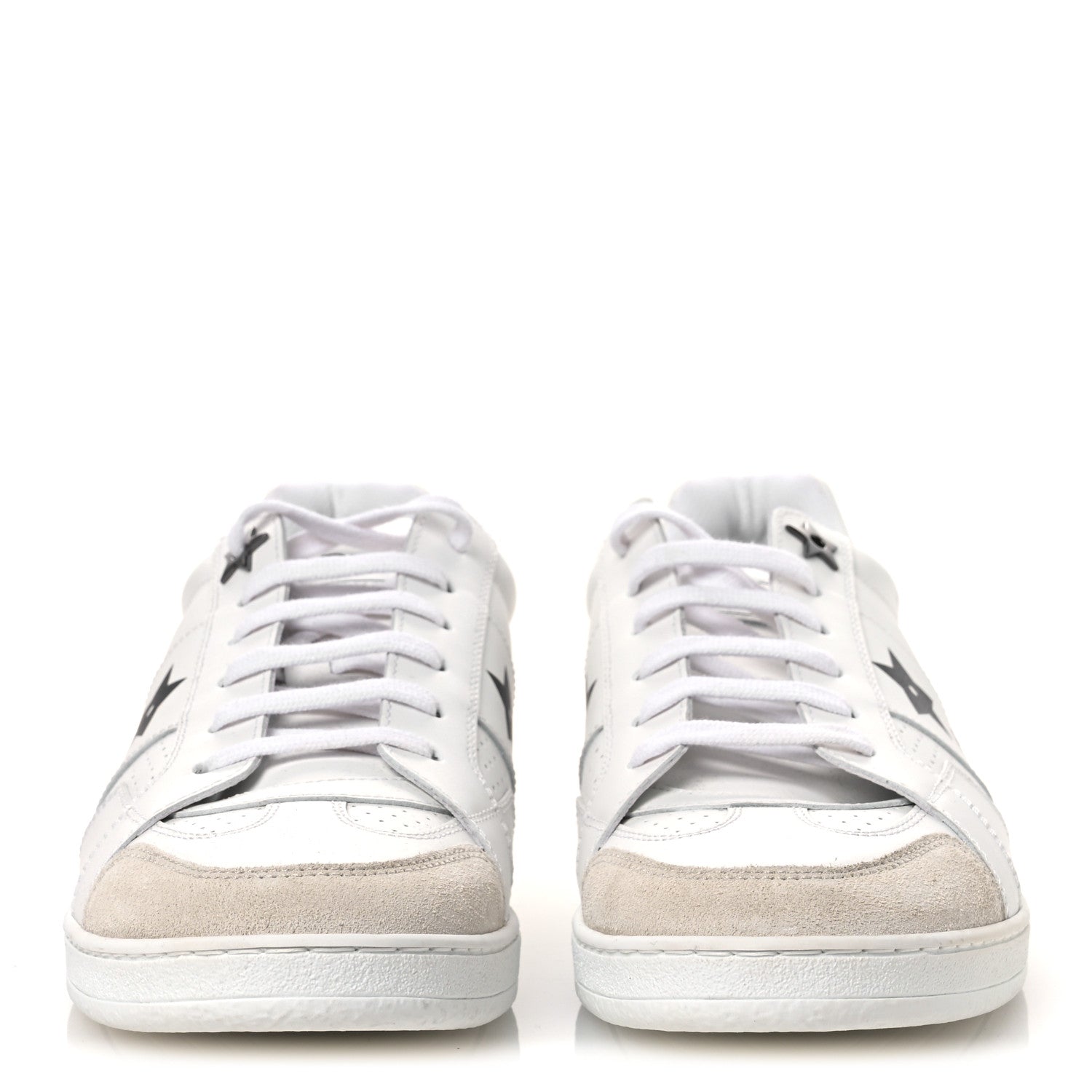 Christian Dior Calfskin Suede Dior Star Low Top Sneakers 39 White 3 of 11