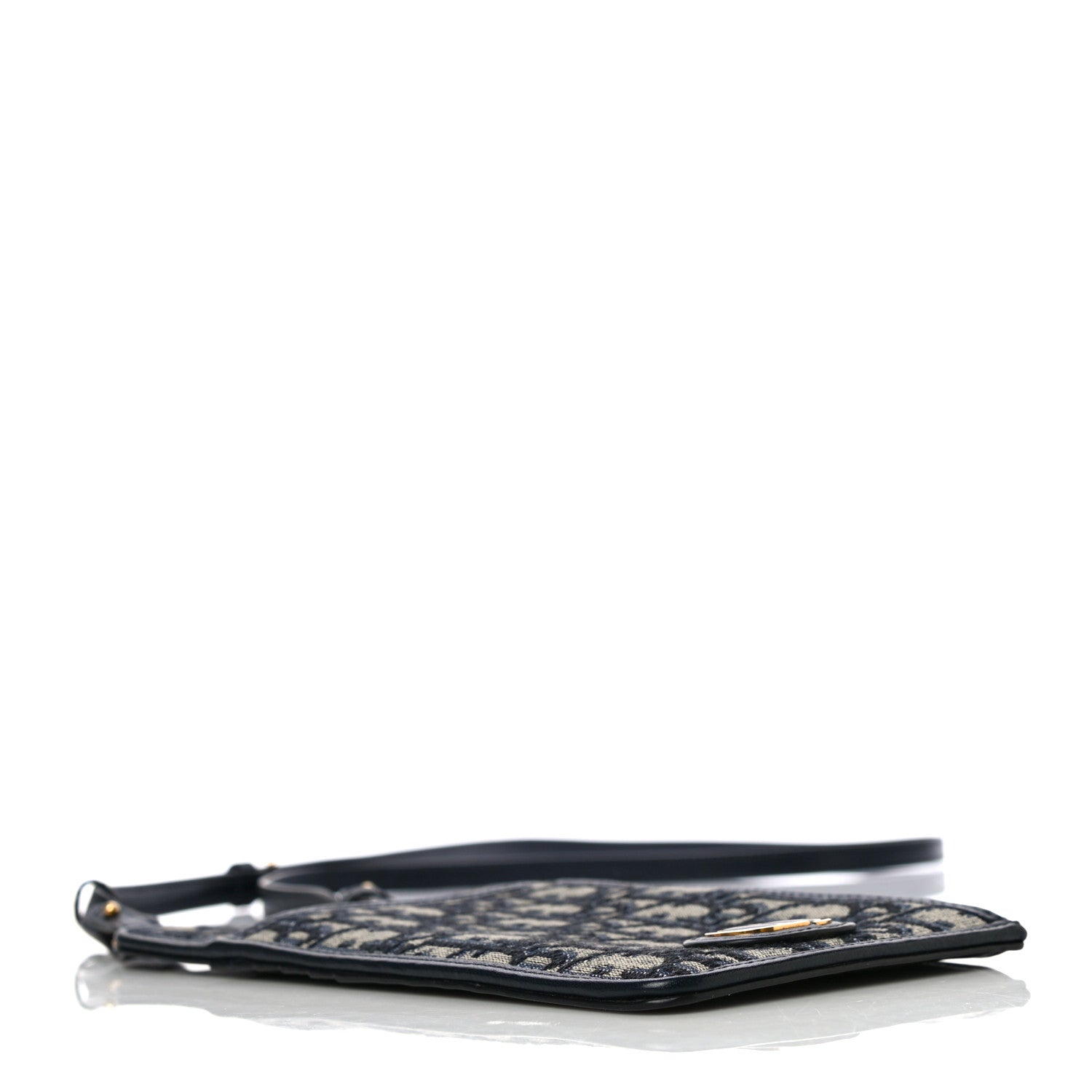 Christian Dior Oblique 30 Montaigne Long Wallet Blue 3 of 8