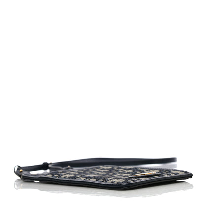Christian Dior Oblique 30 Montaigne Long Wallet Blue 3 of 8
