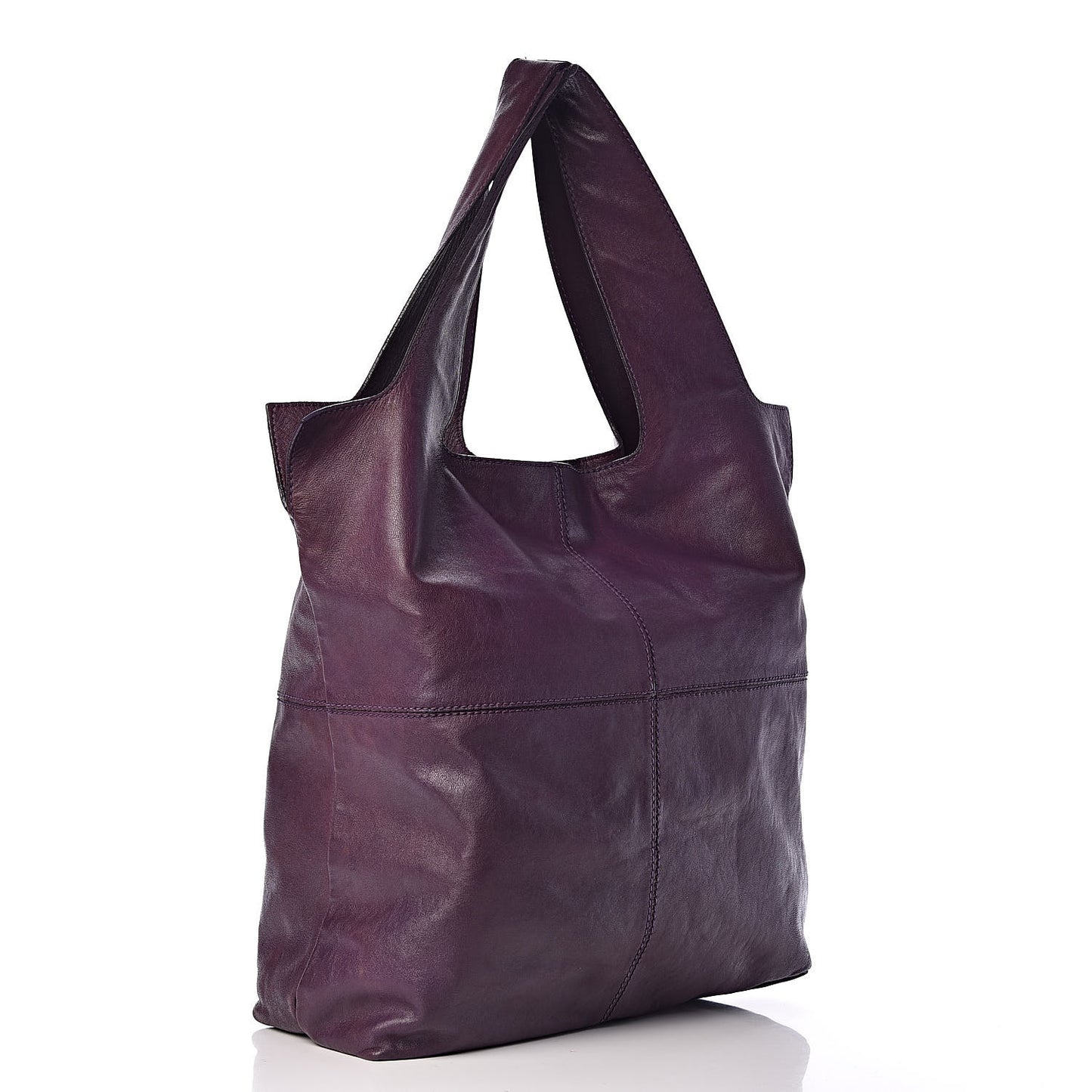 Lambskin George V Apron Bag Purple
