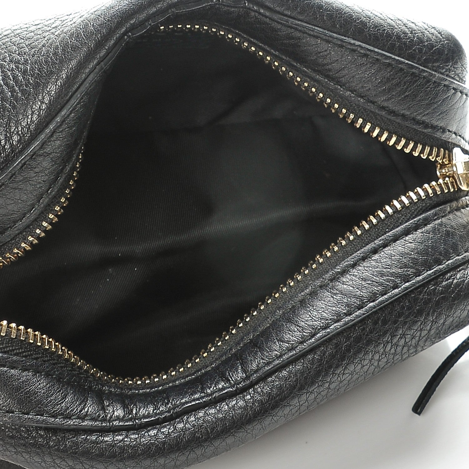 Gucci Pebbled Calfskin Soho Small Cosmetic Case Black 5 of 8