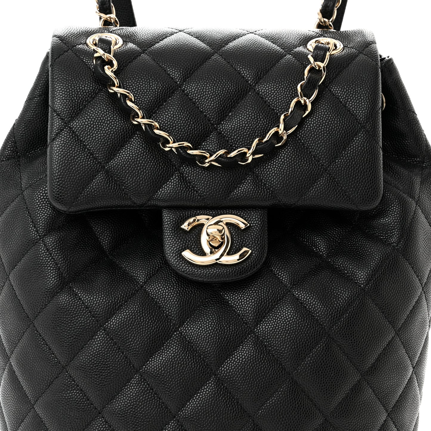 Caviar Quilted Urban Spirit Backpack Black