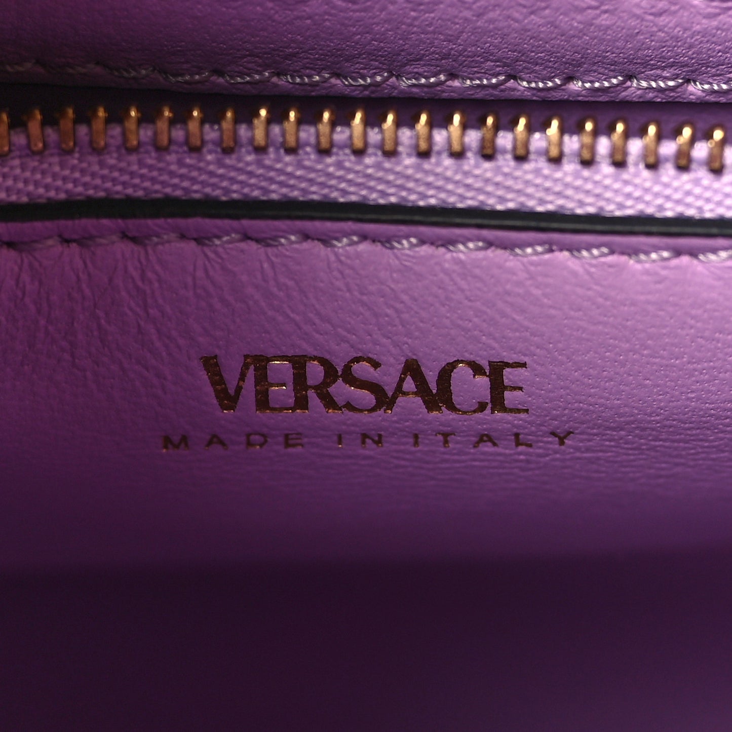 Grained Calfskin Medium La Medusa Bag Lilac