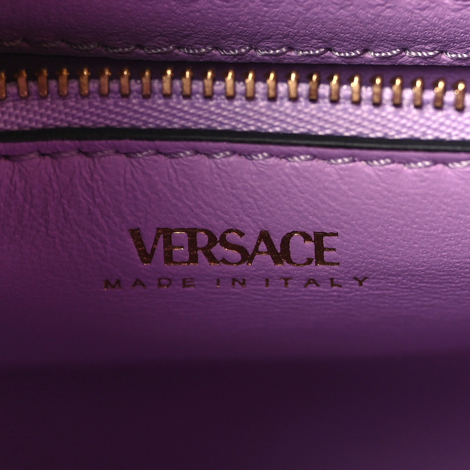 Versace Grained Calfskin Medium La Medusa Bag Lilac 6 of 8