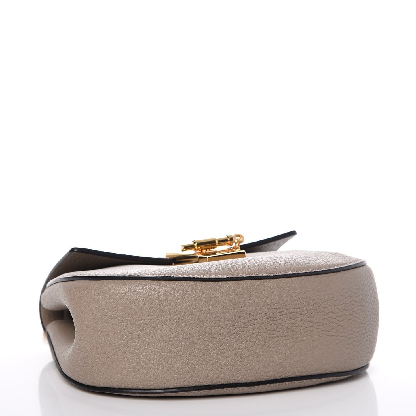 Grained Lambskin Mini Drew Shoulder Bag Motty Grey