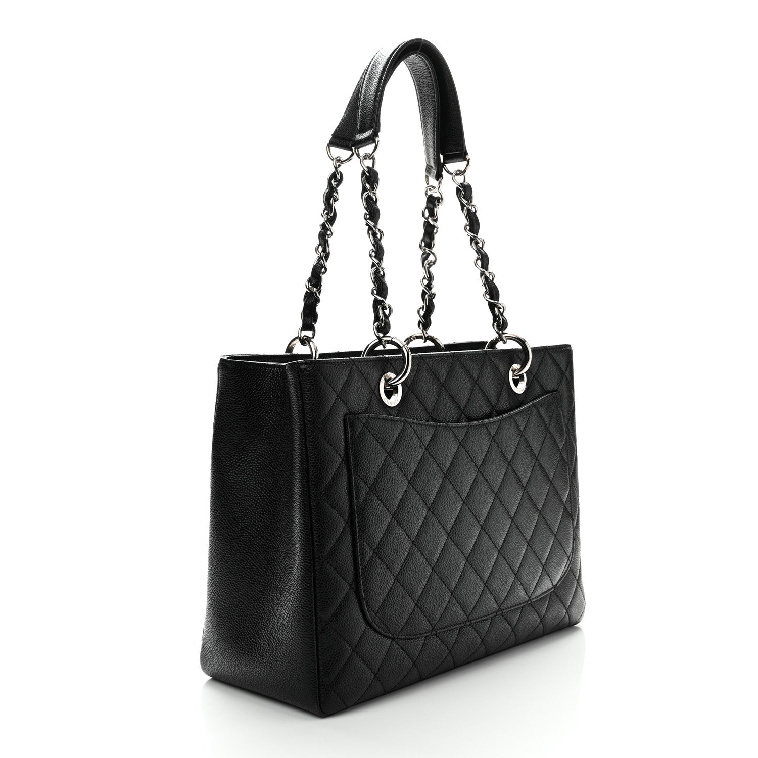 Chanel Caviar Quilted Grand Shopping Tote GST Black 3 of 10