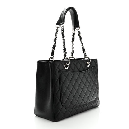 Chanel Caviar Quilted Grand Shopping Tote GST Black 3 of 10