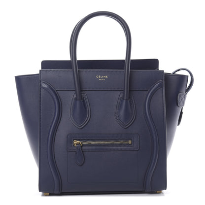 Celine Smooth Calfskin Micro Luggage Ink 1 of 10