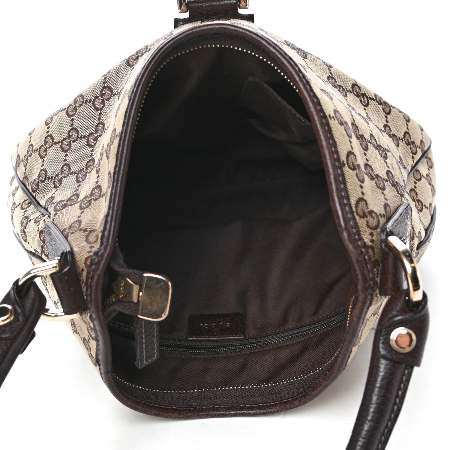 Gucci Monogram Medium Abbey D Ring Hobo Brown 4 of 4