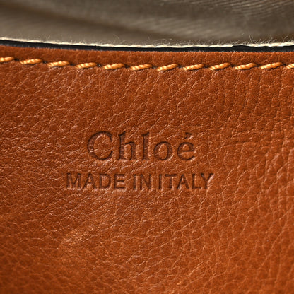 Chloe Grained Lambskin Calfskin Small Lexa Shoulder Bag Mustard Brown 6 of 8