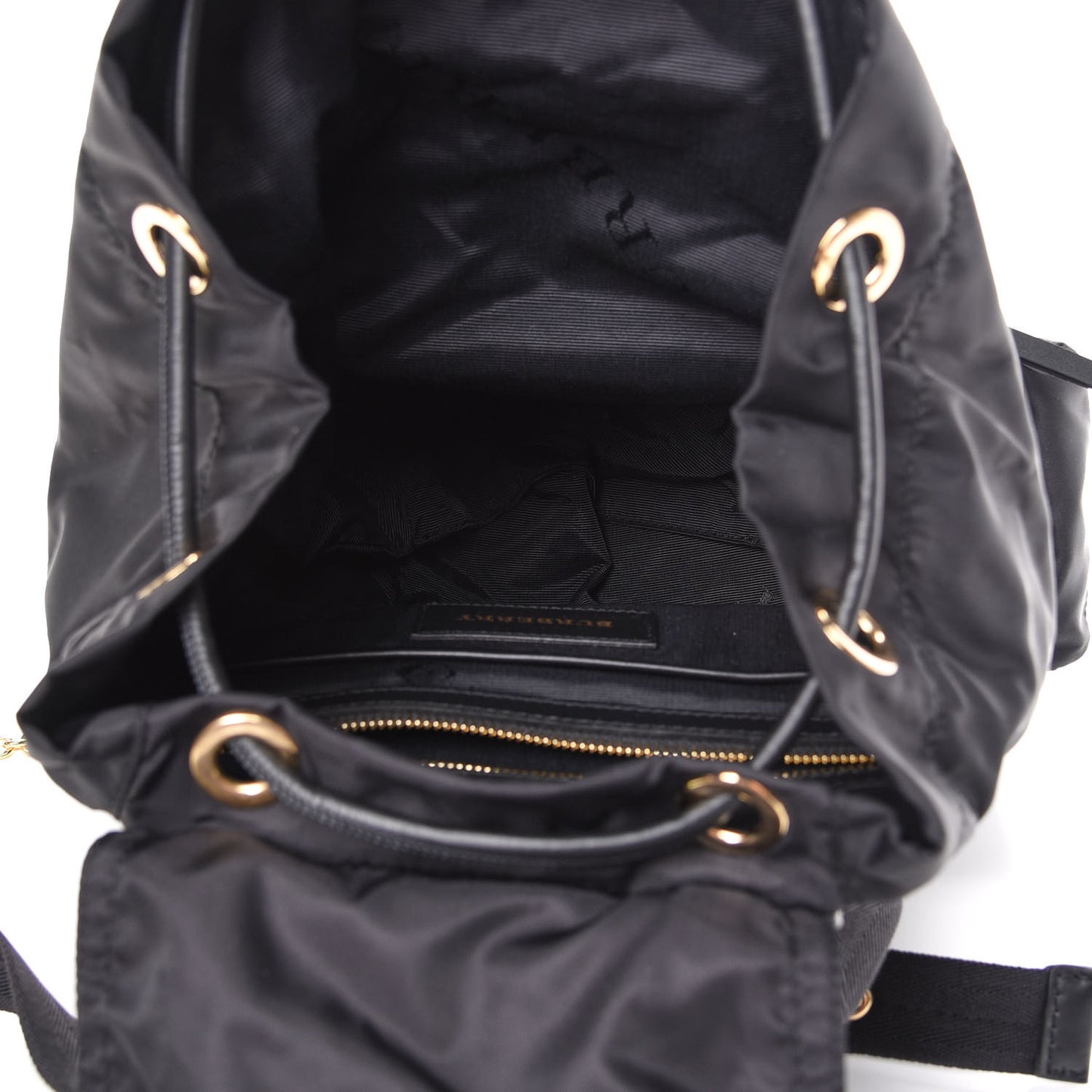Nylon Rucksack Backpack Black