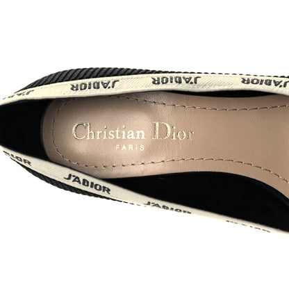 Christian Dior Technical Canvas Ribbon Embroidered J'Adior 65mm Pumps 35 Black 9 of 10