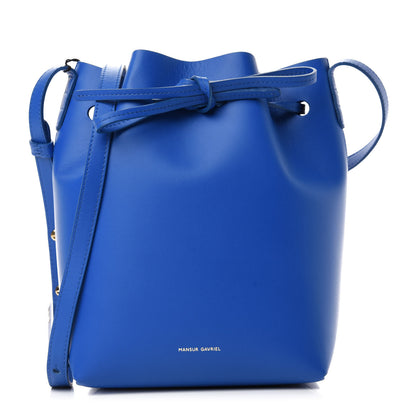 Mansur Gavriel Calfskin Mini Bucket Bag Royal 1 of 10