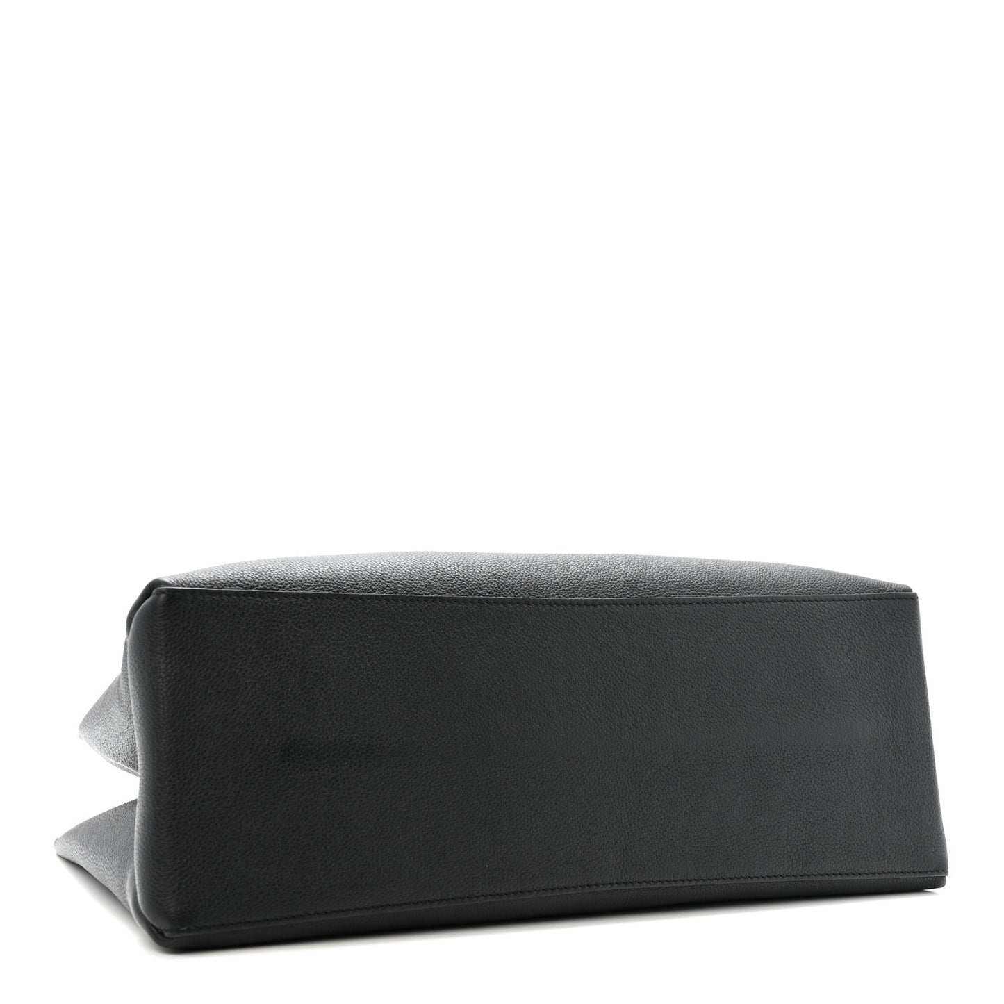 Grained Calfskin Lockme Shopper Black Black