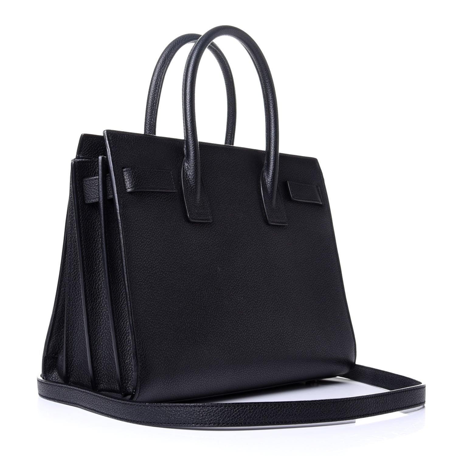Saint Laurent Grained Calfskin Baby Sac De Jour Black 2 of 4