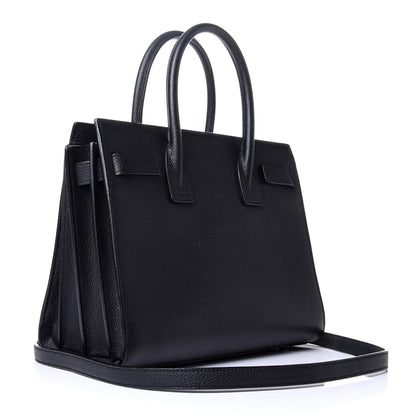Saint Laurent Grained Calfskin Baby Sac De Jour Black 2 of 4