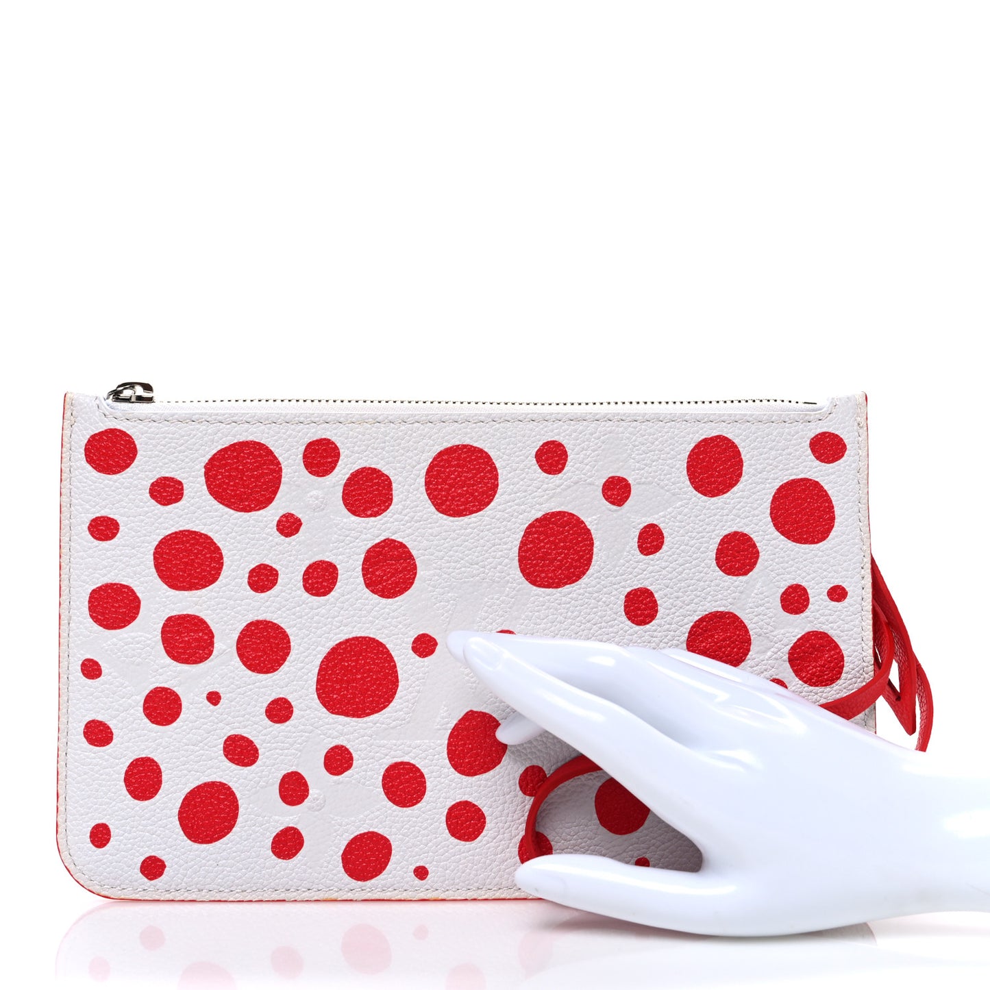 LV X YK Empreinte Infinity Dots Neverfull MM Pochette Rouge White