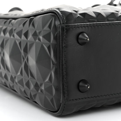 Christian Dior Calfskin Cannage Diamond Small My ABCDior Lady Dior Black 8 of 10