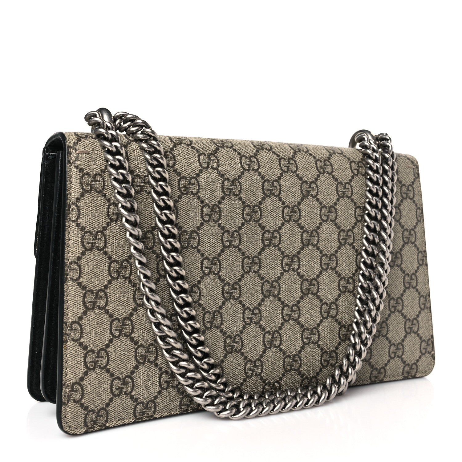 Gucci GG Supreme Monogram Small Dionysus Shoulder Bag Black 3 of 9