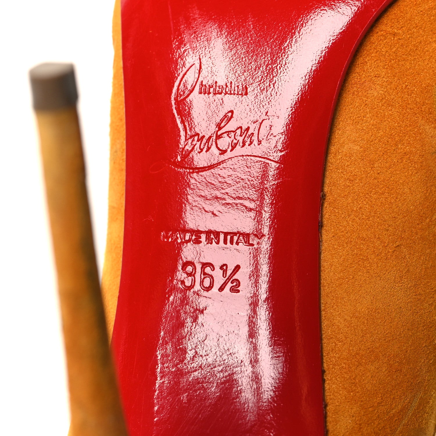 Christian Louboutin Veau Velours Pigalle Follies 100 Pumps 36.5 Full Moon 6 of 10