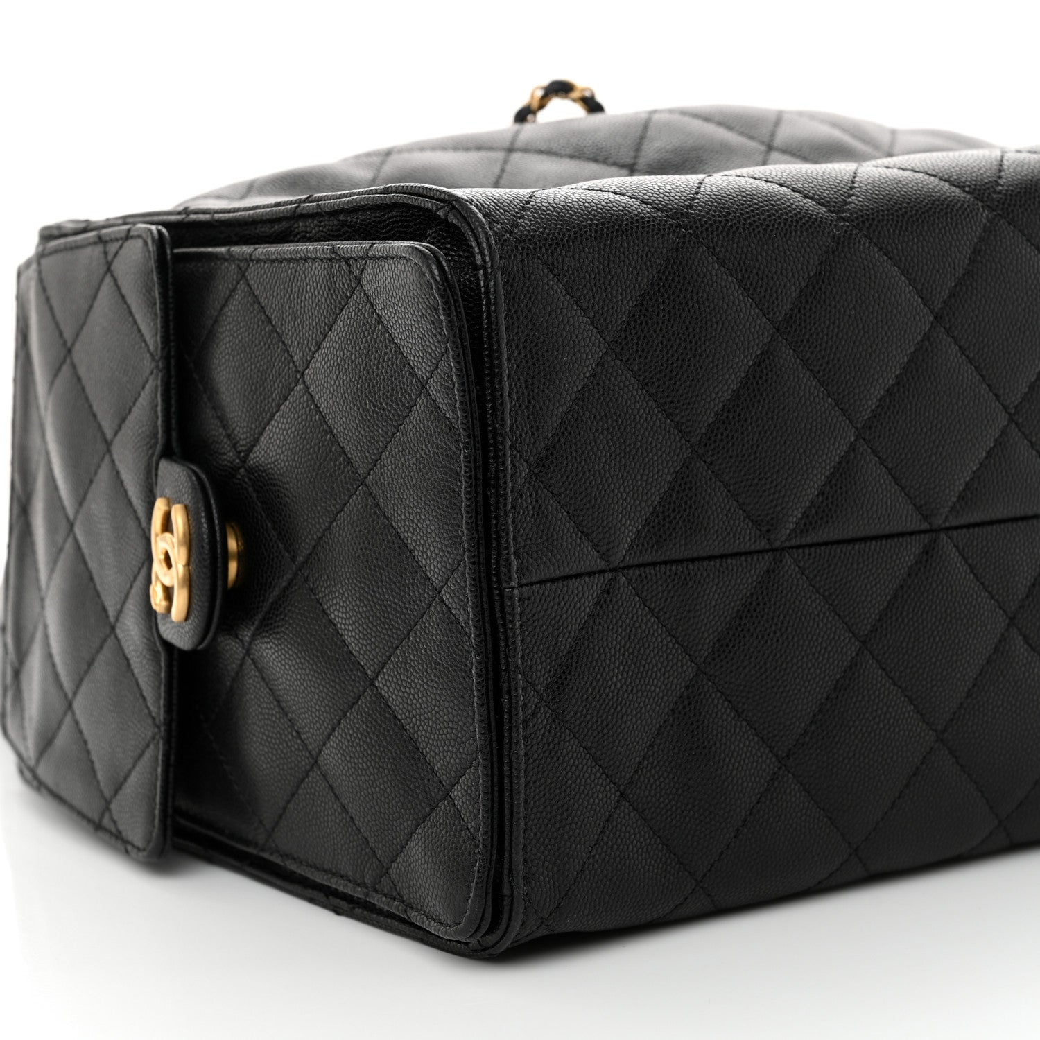 Chanel Caviar Quilted Medium Chanel 25 Handbag Black 10 of 11