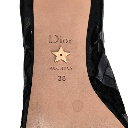 Christian Dior Embroidered Mesh Ankle Boot 38 Black 6 of 11