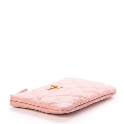 Chanel Aged Calfskin Quilted Small Reissue Cosmetic Case Pink 4 of 8