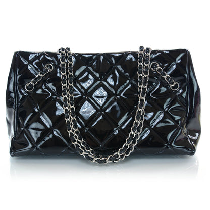Chanel Patent Medium Cells Tote Black 3 of 10