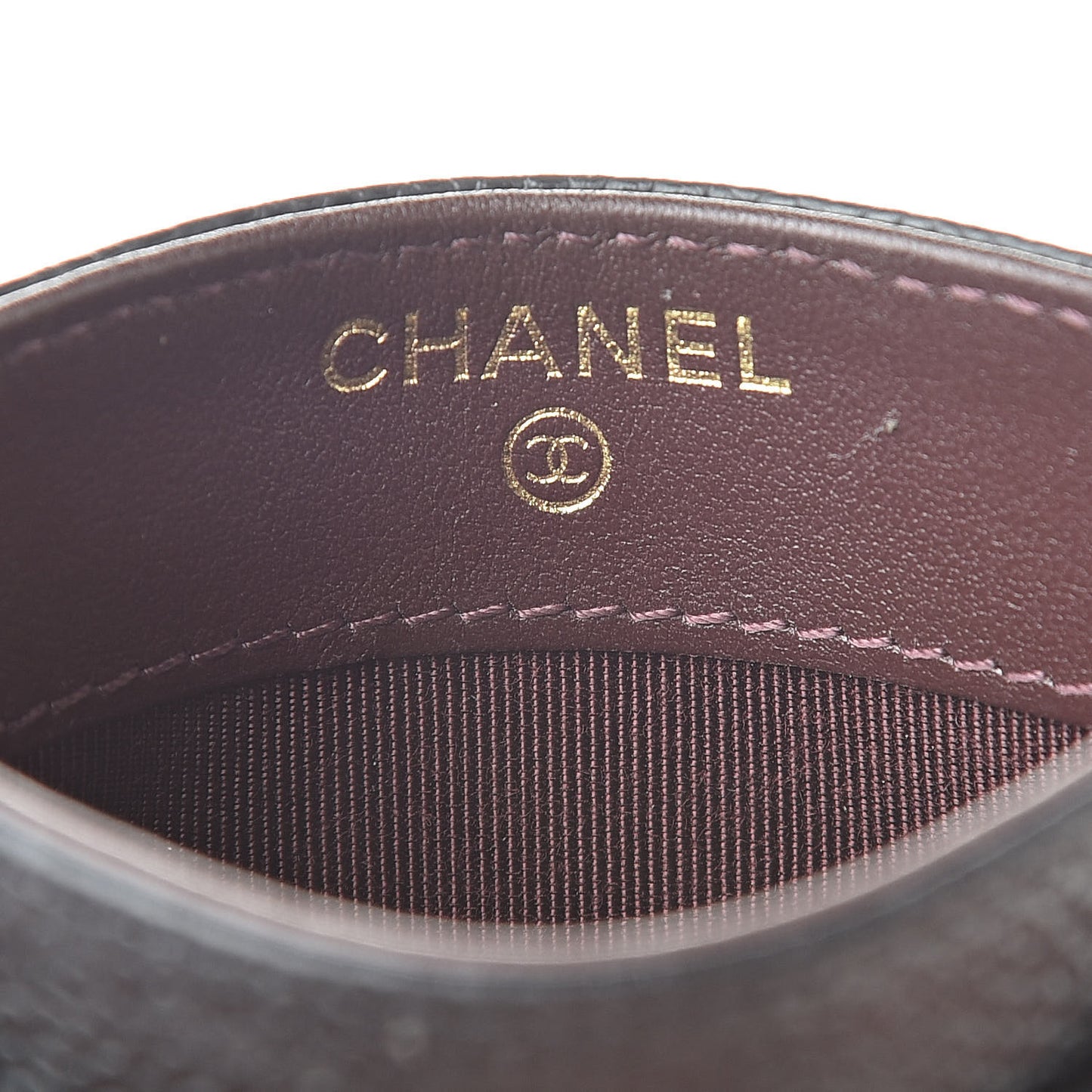 Caviar Quilted Card Holder Black