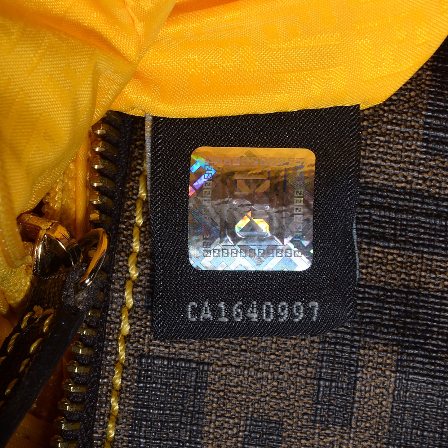 Zucca Spalmati Small Roll Tote Tobacco Giallo