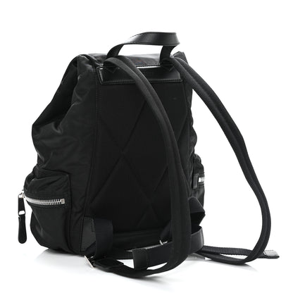 Burberry Nylon Logo Print Medium Rucksack Backpack Black 3 of 11