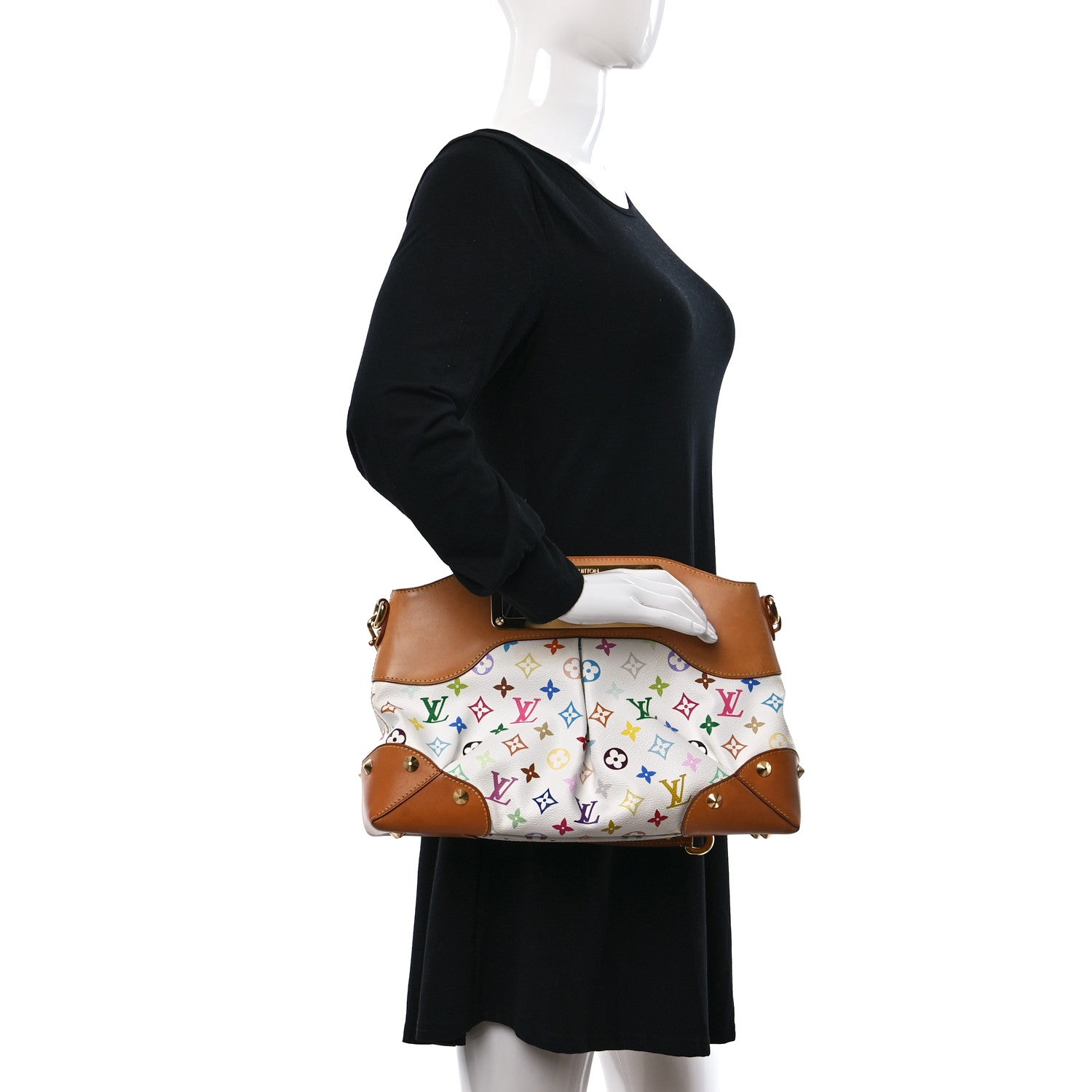 Louis Vuitton Monogram Multicolor Judy MM White 2 of 8