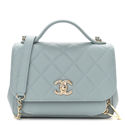 Chanel Caviar Quilted Small Business Affinity Flap Blue 1 of 10