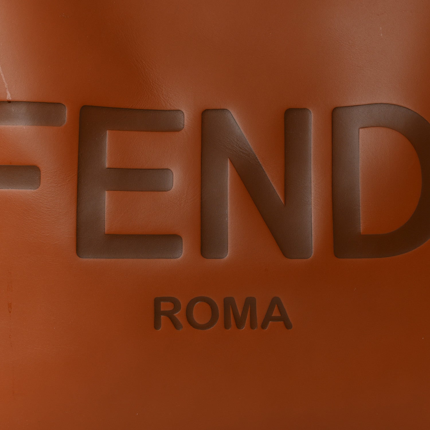 Fendi Vitello King Plexiglass Large Fendi Sunshine Shopper Tote Cuoio 8 of 11