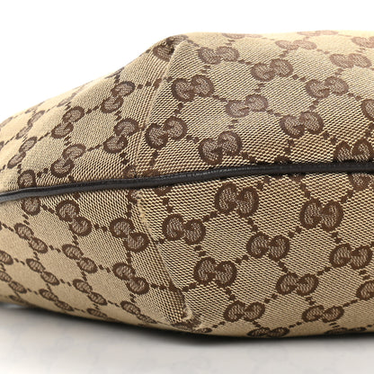 Gucci Monogram Medium Half Moon Hobo Dark Brown 5 of 10