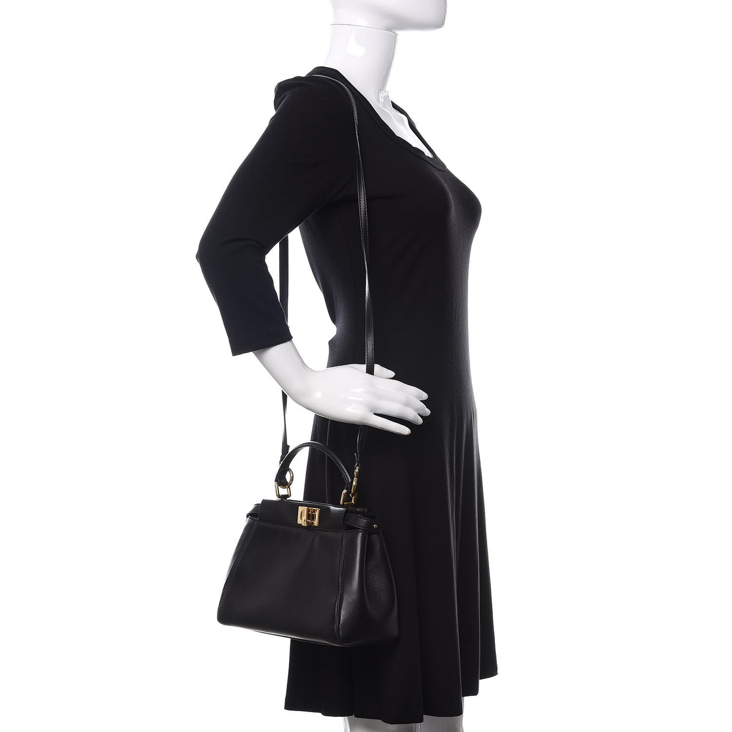 Nappa Mini Peekaboo Iconic Satchel Black