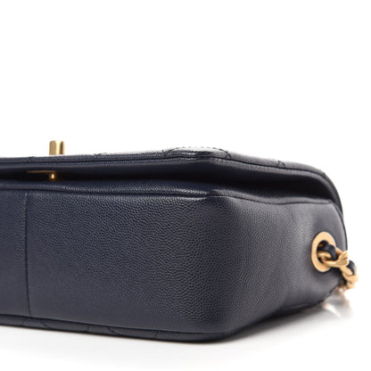 Chanel Caviar Quilted Small Fashion Therapy Flap Bag Navy Blue 7 of 11