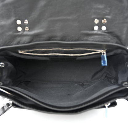 Proenza Schouler Lambskin Medium PS1 Plus Zip Satchel Black 5 of 9