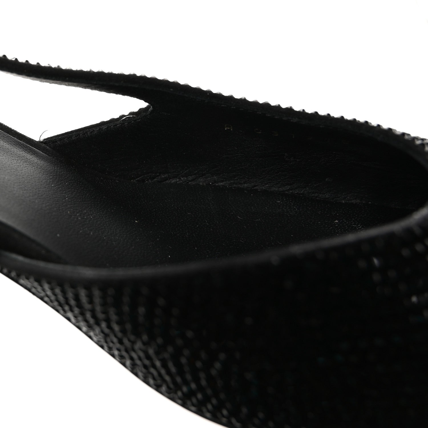 Chanel Strass Grosgrain Cap Toe CC Slingback Pumps 39 Black 9 of 10