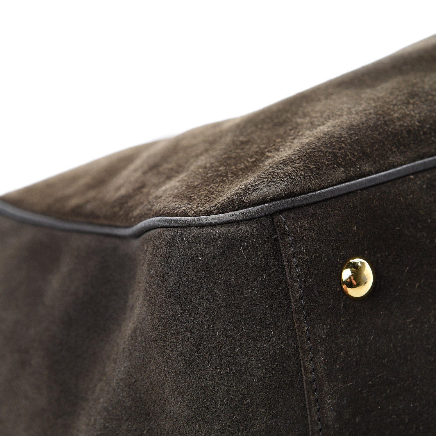 Gucci Suede Medium 1973 Top Handle Satchel Olive 11 of 19