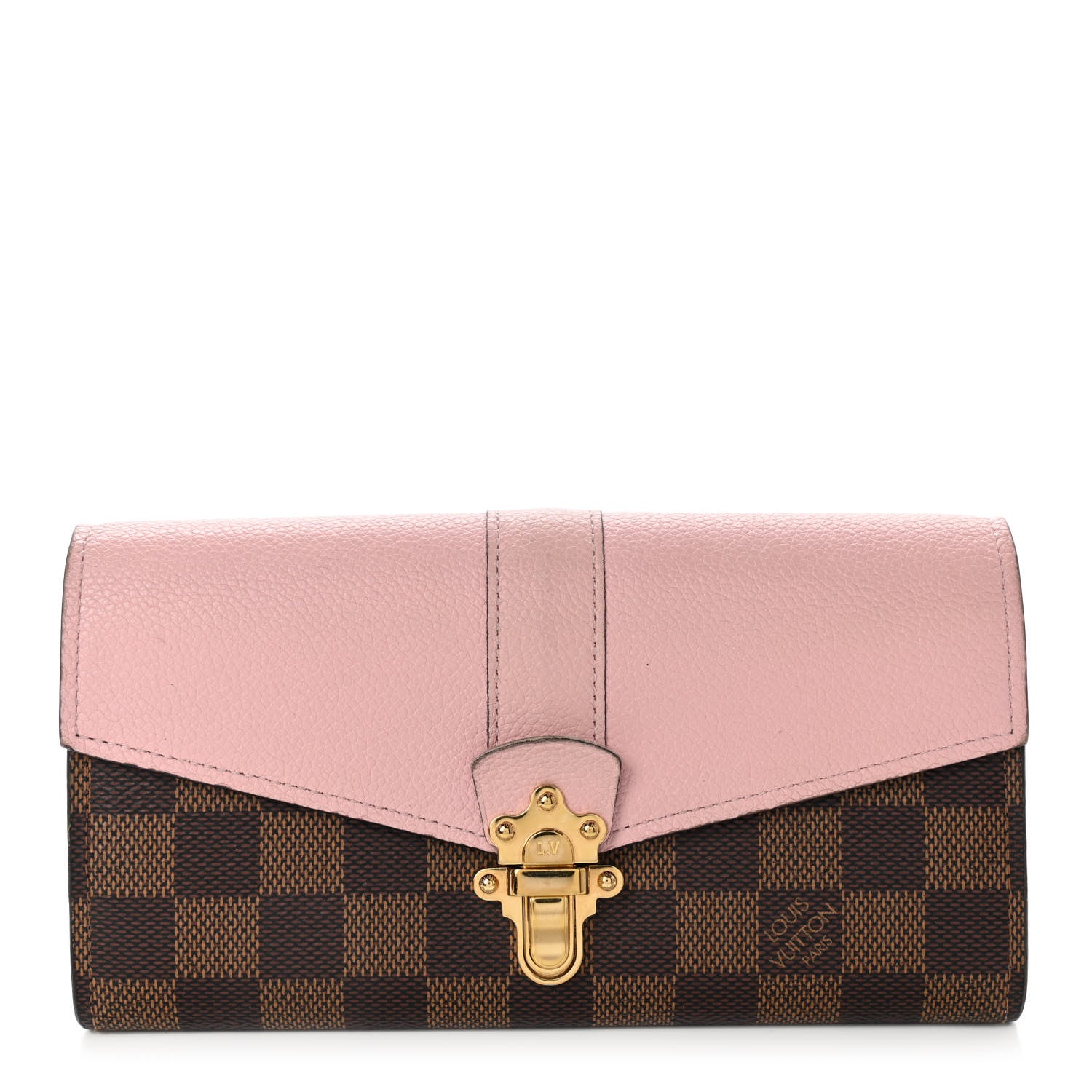 Louis Vuitton Damier Ebene Clapton Wallet Magnolia 1 of 16