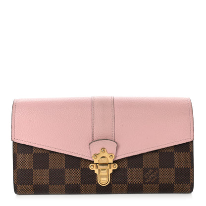 Louis Vuitton Damier Ebene Clapton Wallet Magnolia 1 of 16