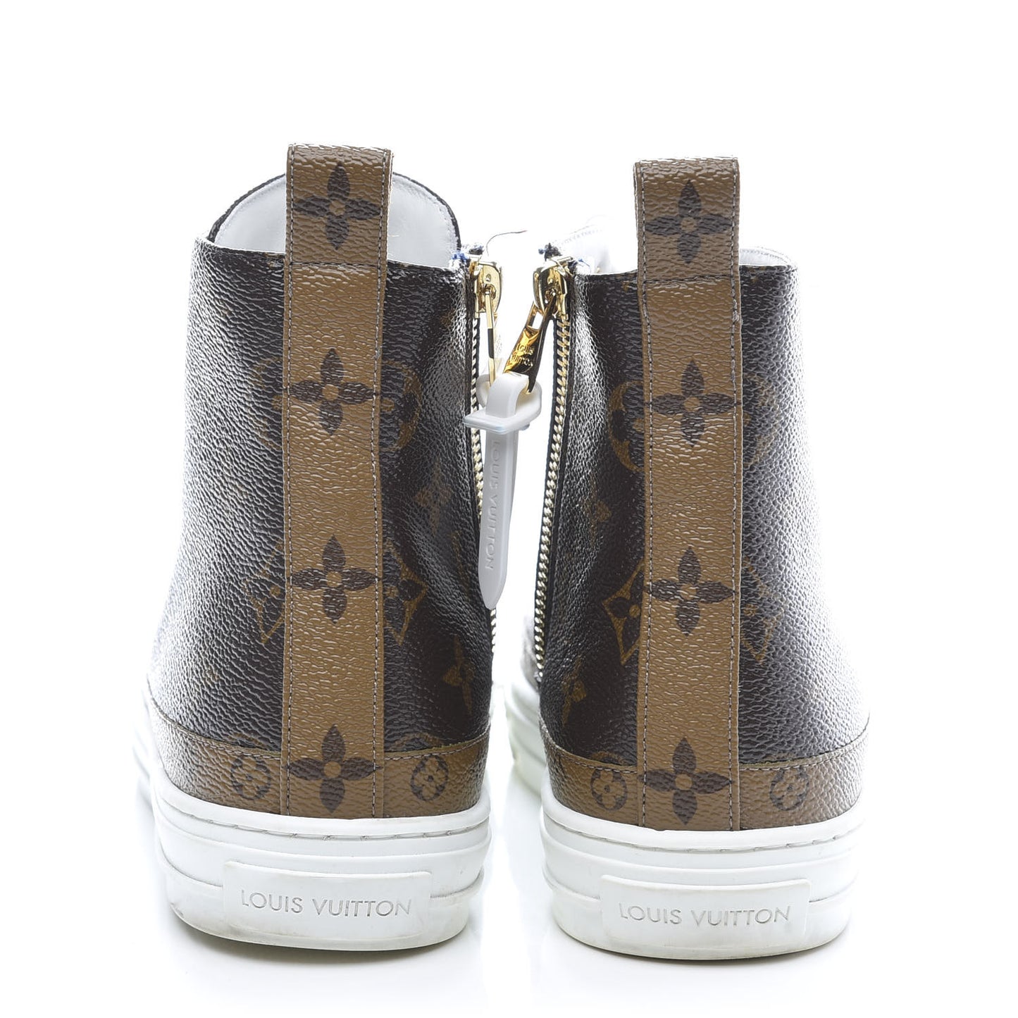 Patent Reverse Monogram Stellar Sneaker Boots 36