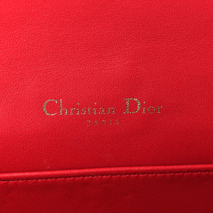 Christian Dior Lambskin Cannage Lady Dior Pouch Red 7 of 10