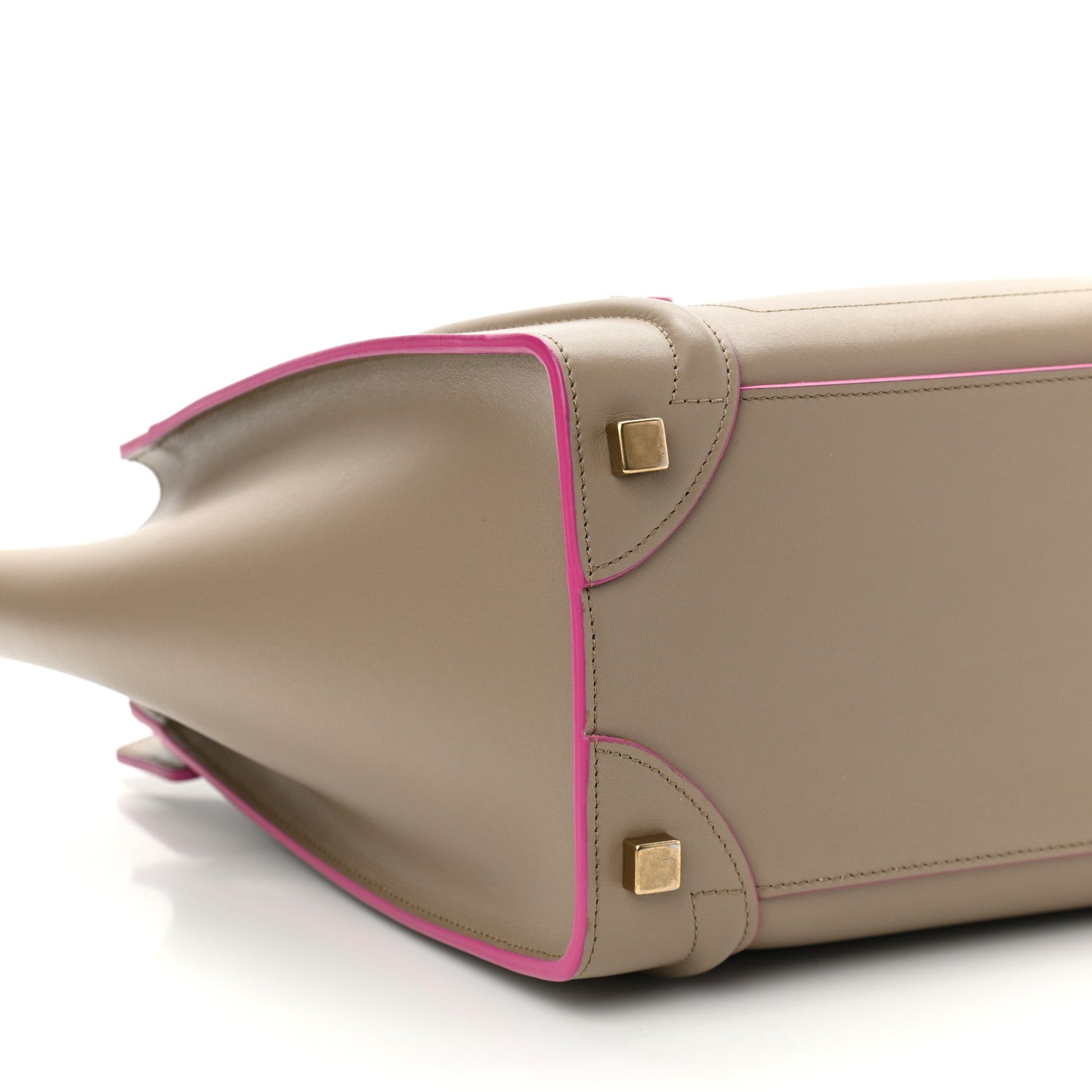 Celine Smooth Calfskin Micro Luggage Beige 8 of 9