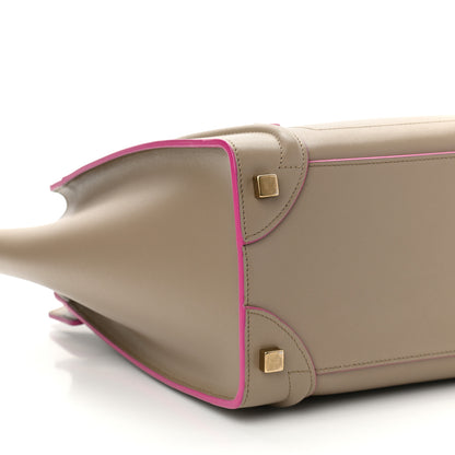 Celine Smooth Calfskin Micro Luggage Beige 8 of 9